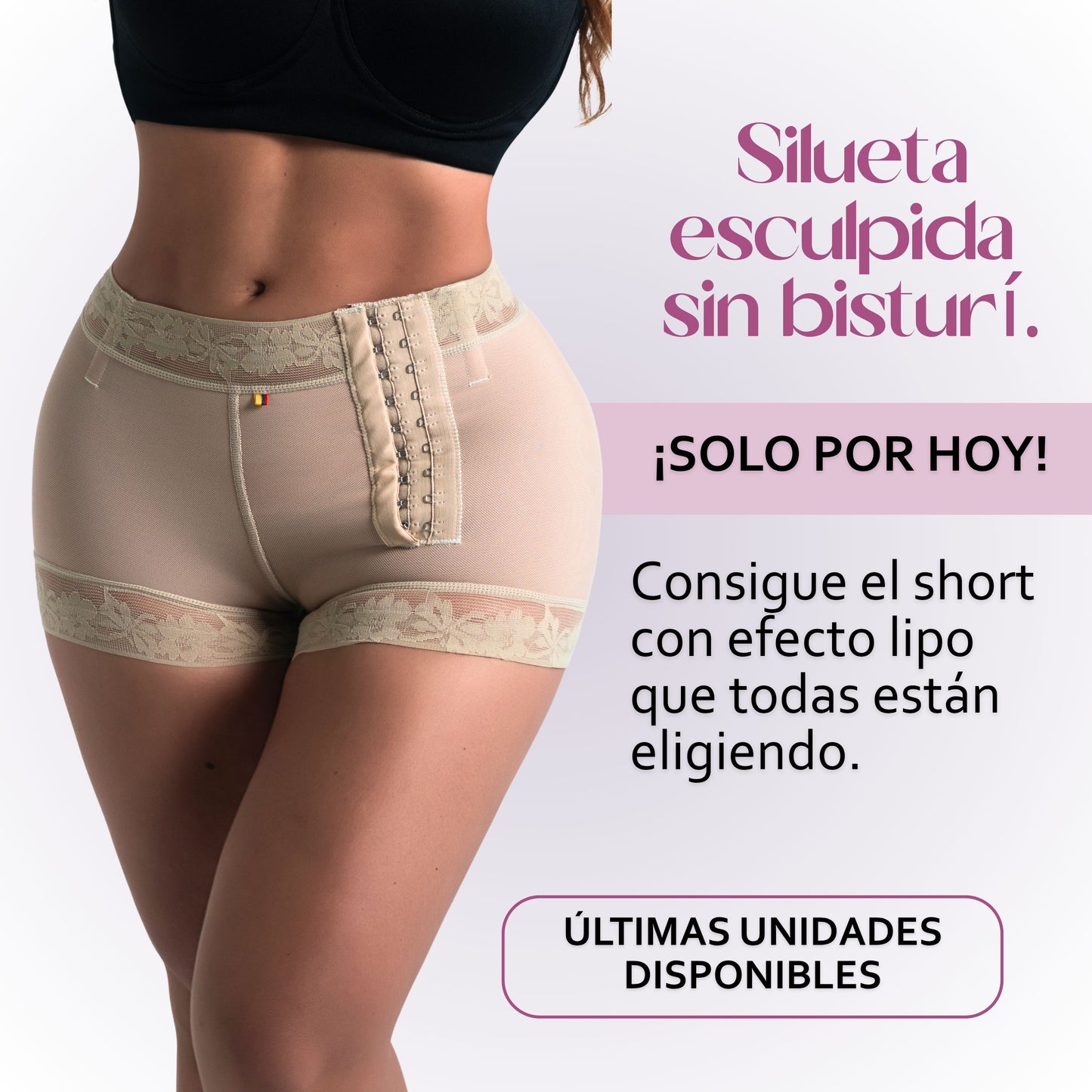 Short efecto lipo Elegida: el que te da resultados de quirófano… solo con ponértelo.